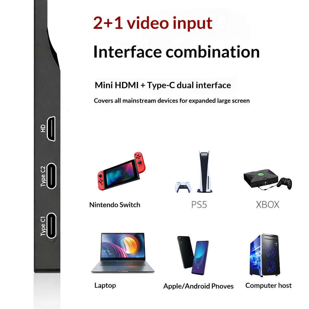 15.6-inch 1080P Portable Gaming Monitor