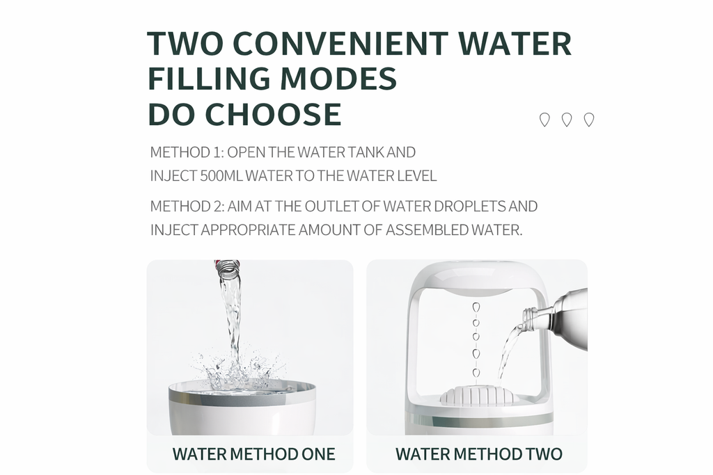 Anti-Gravity Water Drop Humidifier