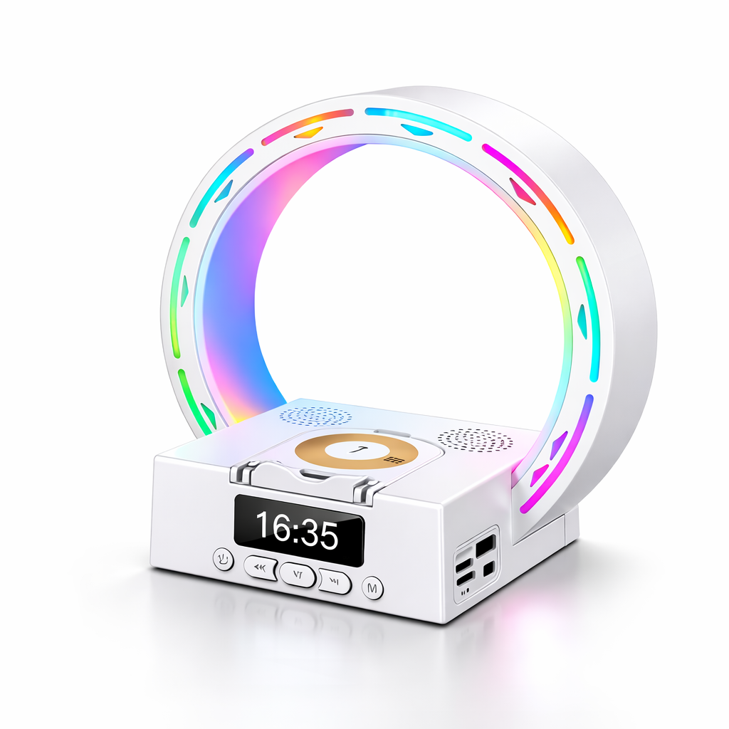 4-in-1 Wireless Charging Speaker Lamp
