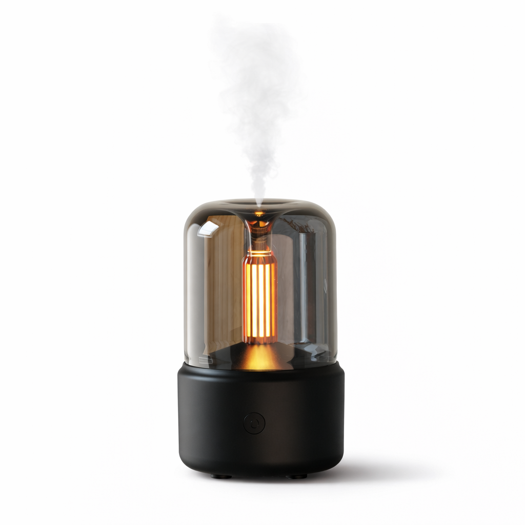 Candlelight Aroma Diffuser Humidifier with LED Light