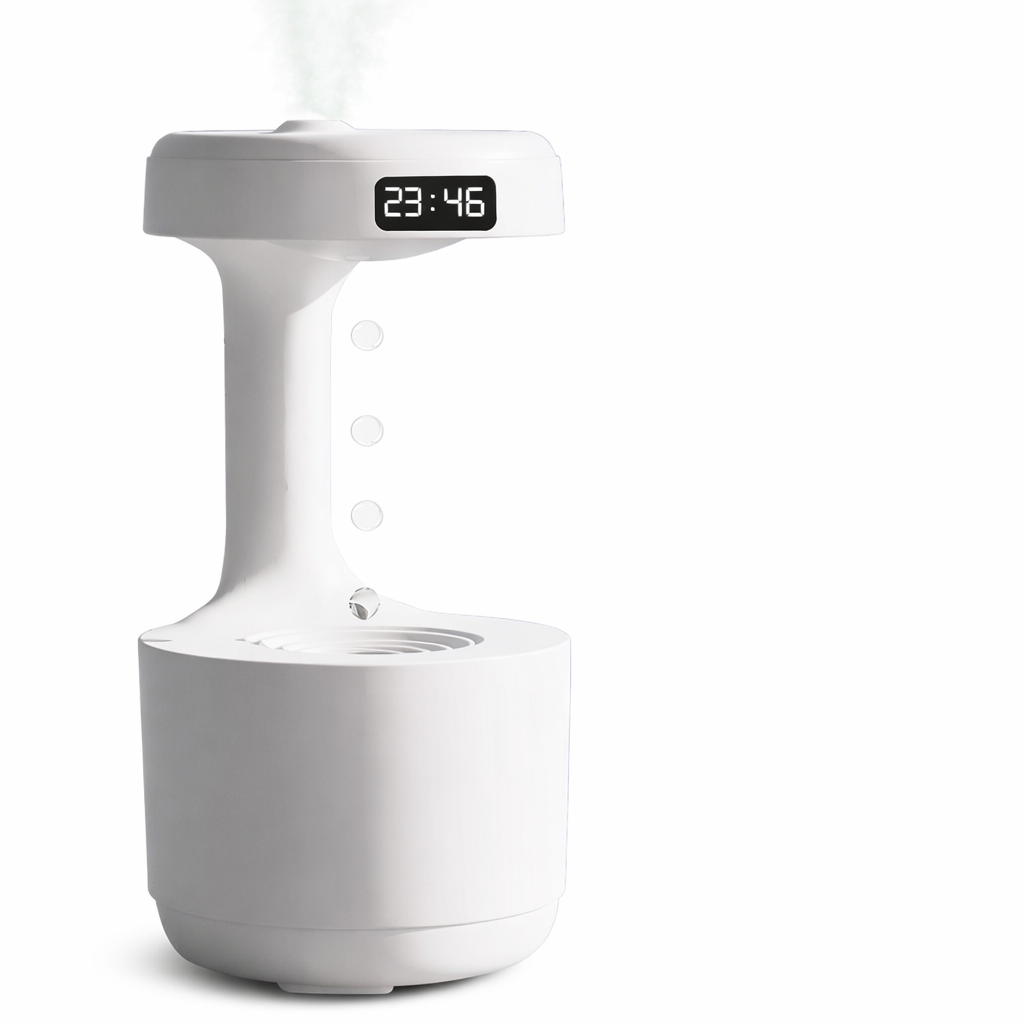 Anti-Gravity Water Drop Humidifier – Smart LED Aroma Diffuser for Home & Relaxation